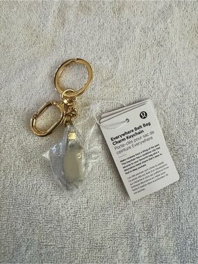 NWT, Lululemon “everywhere belt bag” charm / key .